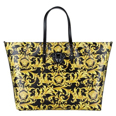 versace black gold bag